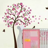 Flower Tree Wall Decal with Branch Wall Decal