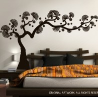 Modern Bonsai Tree Wall Decals