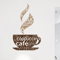 Wall Decal Expressions, cafe latte kitchen wall decal