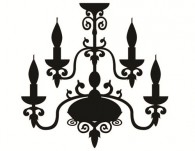 Decorative Chandelier Wall Decal