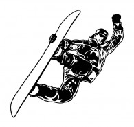 Snow Board Wall Decal