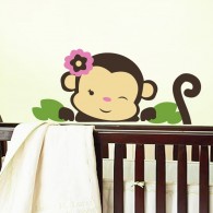 Nursery wall decals, kids wall decals, Wall decals for nursery, wall decals for kids, Monkey Wall Decal