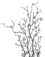 Branch Wall Decals with Blossoms