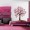 tree wall decal, curly cherry blossom tree