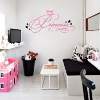 kids wall decals, Princess wall decal
