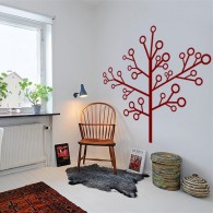 Tree Wall Decals, modern industrial tree, lollipop tree