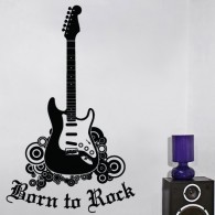 Guitar Wall Decals, rock n' roll wall decal, kids wall decals