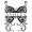 Butterfly monogram Wall Decals