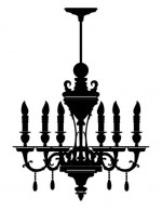 Decorative Chandelier Wall Decal