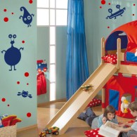 Kids Wall Decals, monster wall decal pack