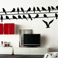 Bird Wall Decals, birds on a wire