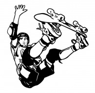 skater wall decal