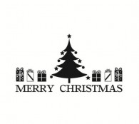 Holiday wall decals, Christmas wall decals, winter wall decals, presents, christmas tree decals